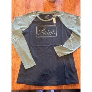 Ariat Real Baseball LS Shirt Women's size M NWT
